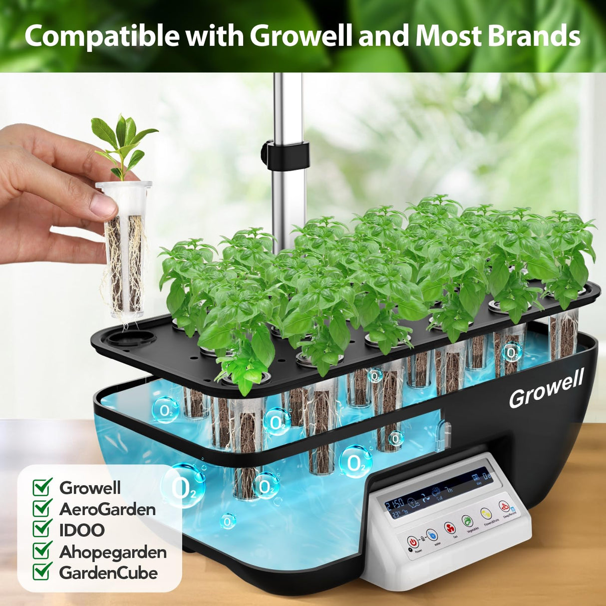 Growell 280Pcs Hydroponic Pods Kit, Seed Starter Refill for Indoor Garden
