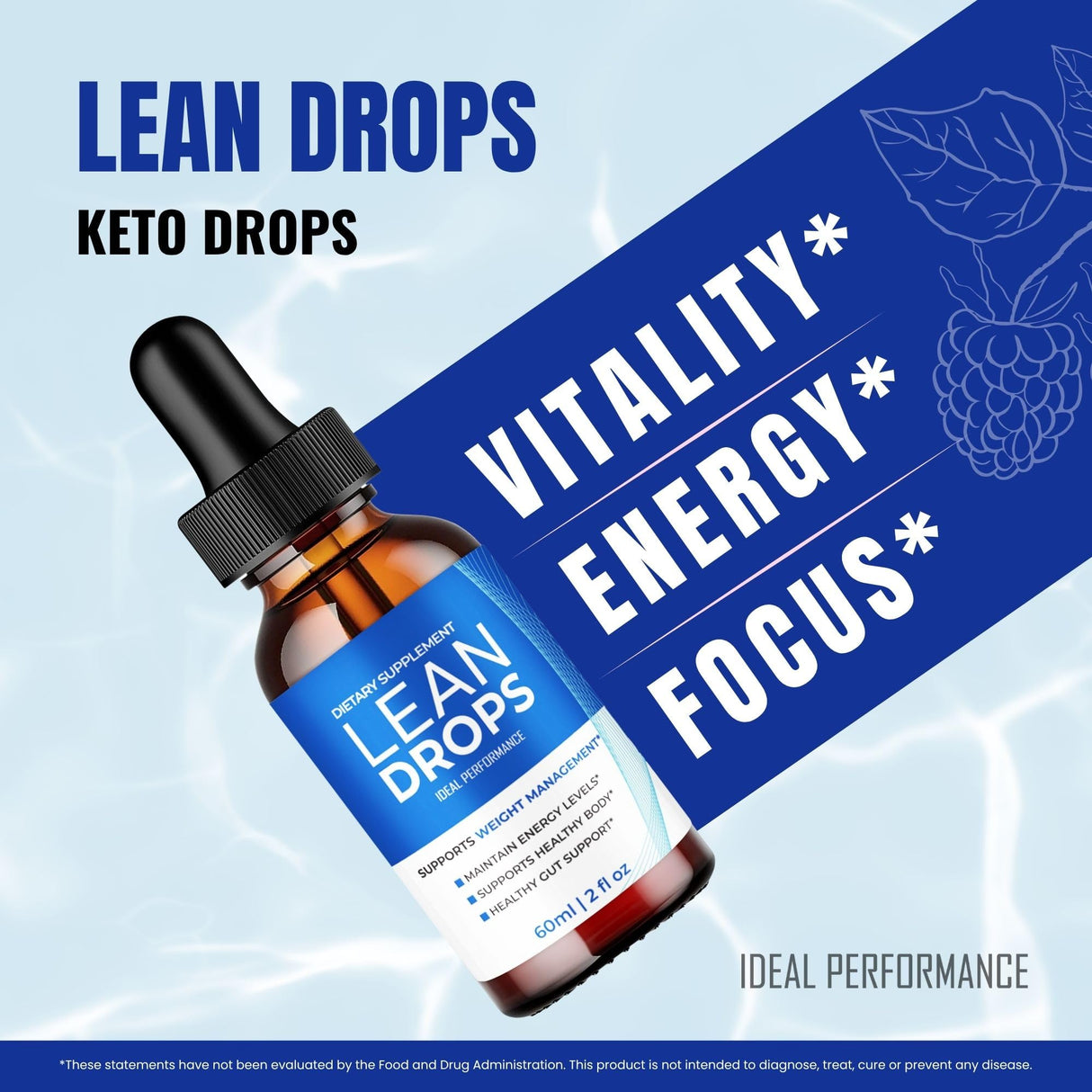 Lean Drops, Official Lean Droppers Supplement - Maximum Strength, All Natural Keto Liquid Formula to Sustain Active Lifestyle & Fitness Goals, Premium Lean Drops Advanced Reviews (2 Pack)