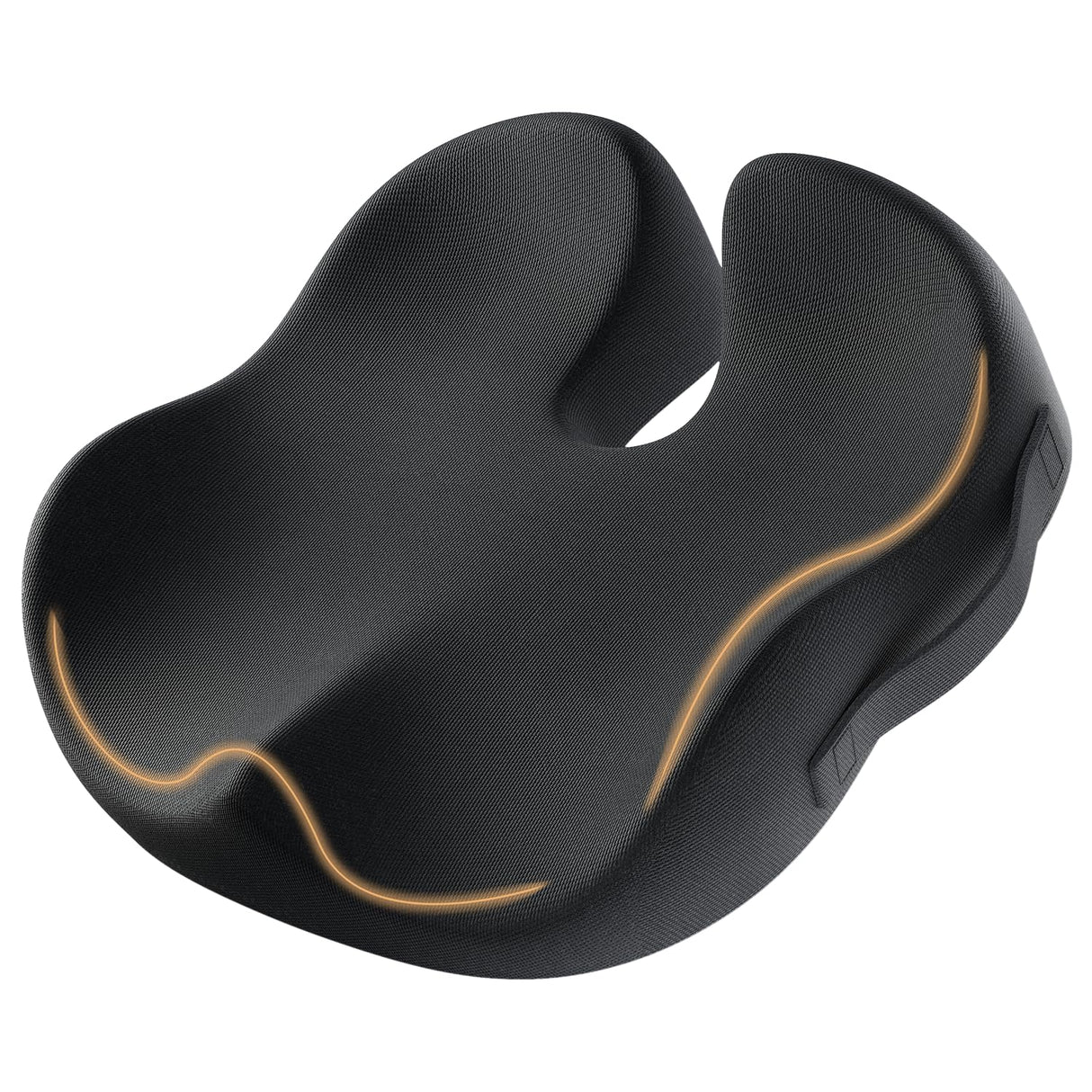 ProtoArc Seat Cushion for Tailbone Pain Relief, Office Chair Cushion, Coccyx Cushion, Ergonomic Memory Foam Seat Cushion for Home, Car, Pressure Relief Pad for Hip, Coccyx, All Day Comfort - Black
