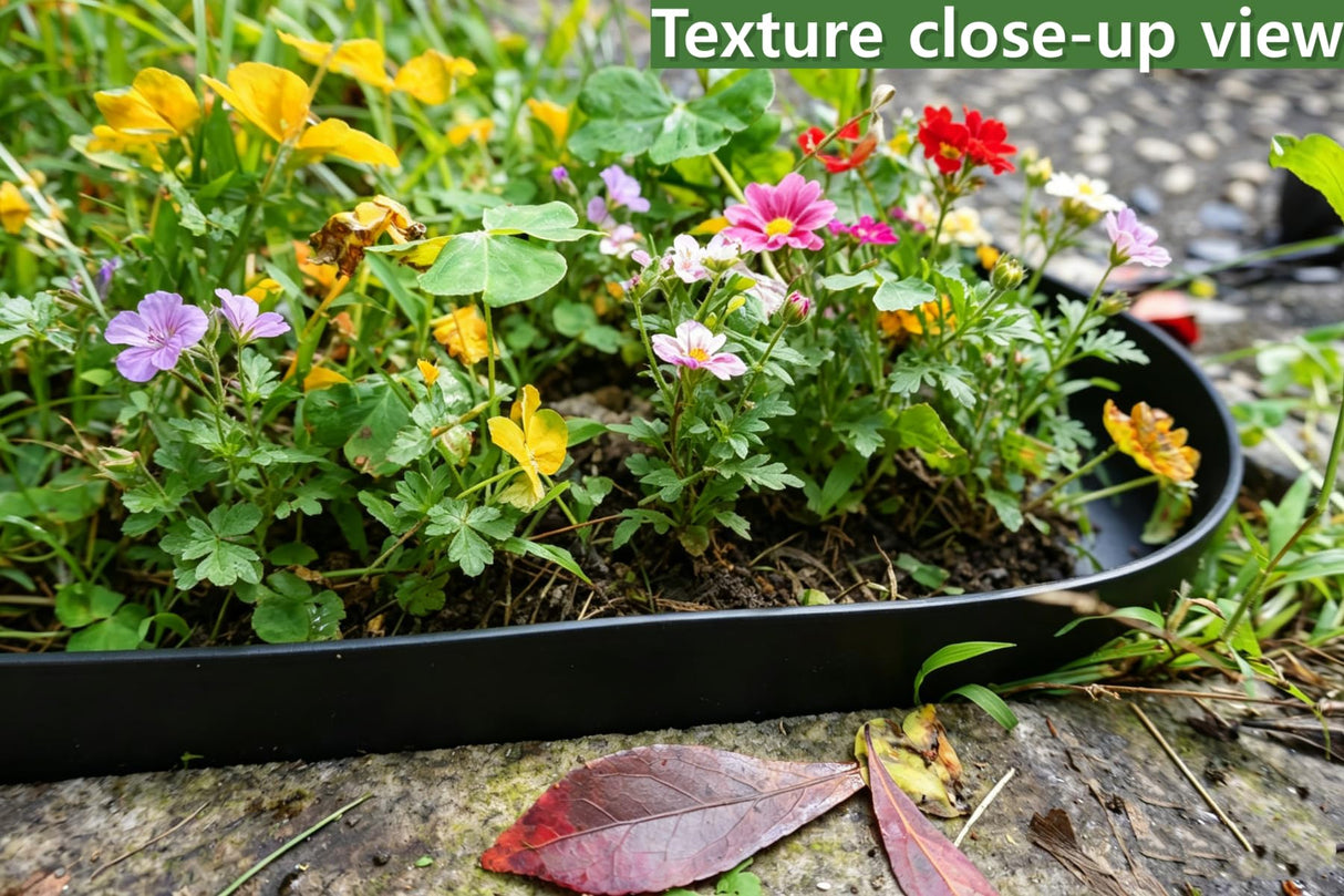 No Dig Durable Garden Landscape Edging Kit, 2" Tall Black Plastic Lawn Border for Landscaping, Flower Gardens, Lawn (100FT+ 120pcs Anchoring Spikes, Black)