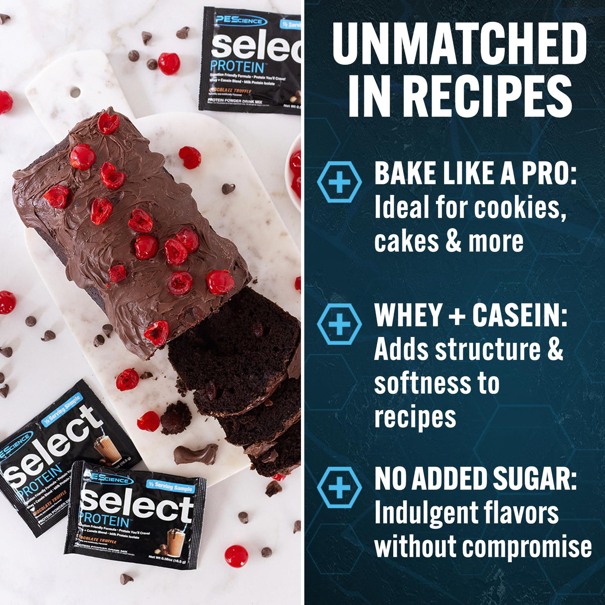 PEScience Select Protein Powder, Whey and Casein Blend, Clean Protein Powder for Women and Men, Low Calorie, Low Carb, Keto Friendly, Gluten Free, Chocolate Truffle, 55 Servings