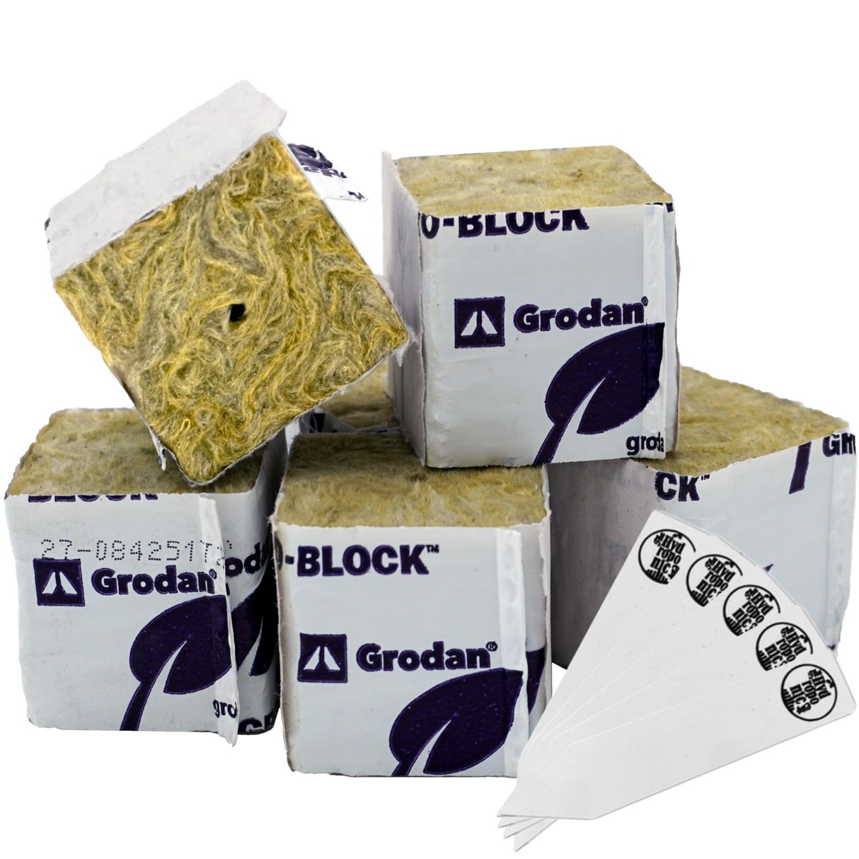 Twin Canaries Liquid Volume Conversion Chart Grodan 1.5" Rockwool Mini Blocks – 45 Pack Rockwool Cubes for Hydroponics, Seed Starter & Cloning + 5 THCity Stakes