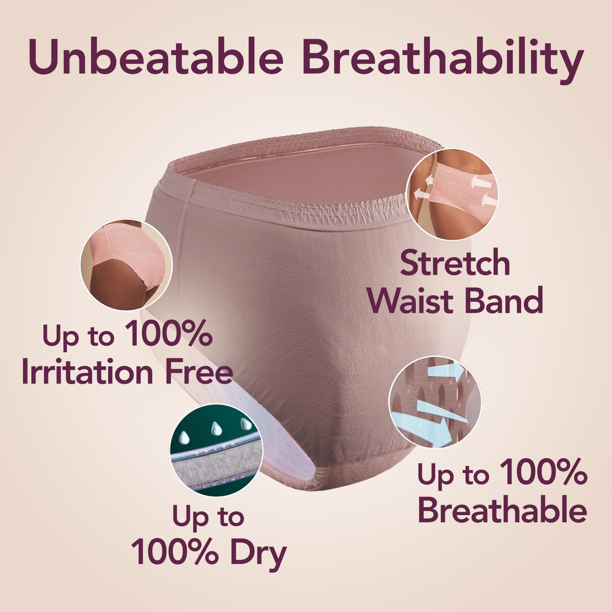 Depend Silhouette Adult Diapers, Incontinence & Postpartum Bladder Leak Underwear for Women, Maximum Absorbency, Extra Large, Pink, 48 Count (2 Packs of 24), Packaging May Vary