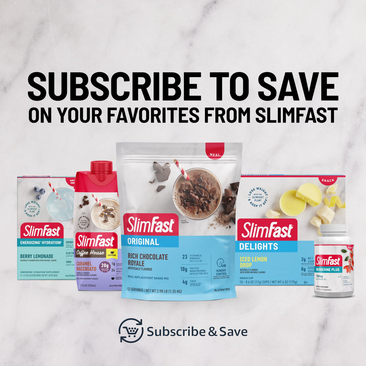 SlimFast Protein Shake, NEW Milk Chocolate- 20g Protein, Meal Replacement Shake Ready to Drink, High Protein with Low Carb and Low Sugar, 24 Vitamins and Minerals, 11 Fl Oz (Pack of 12)