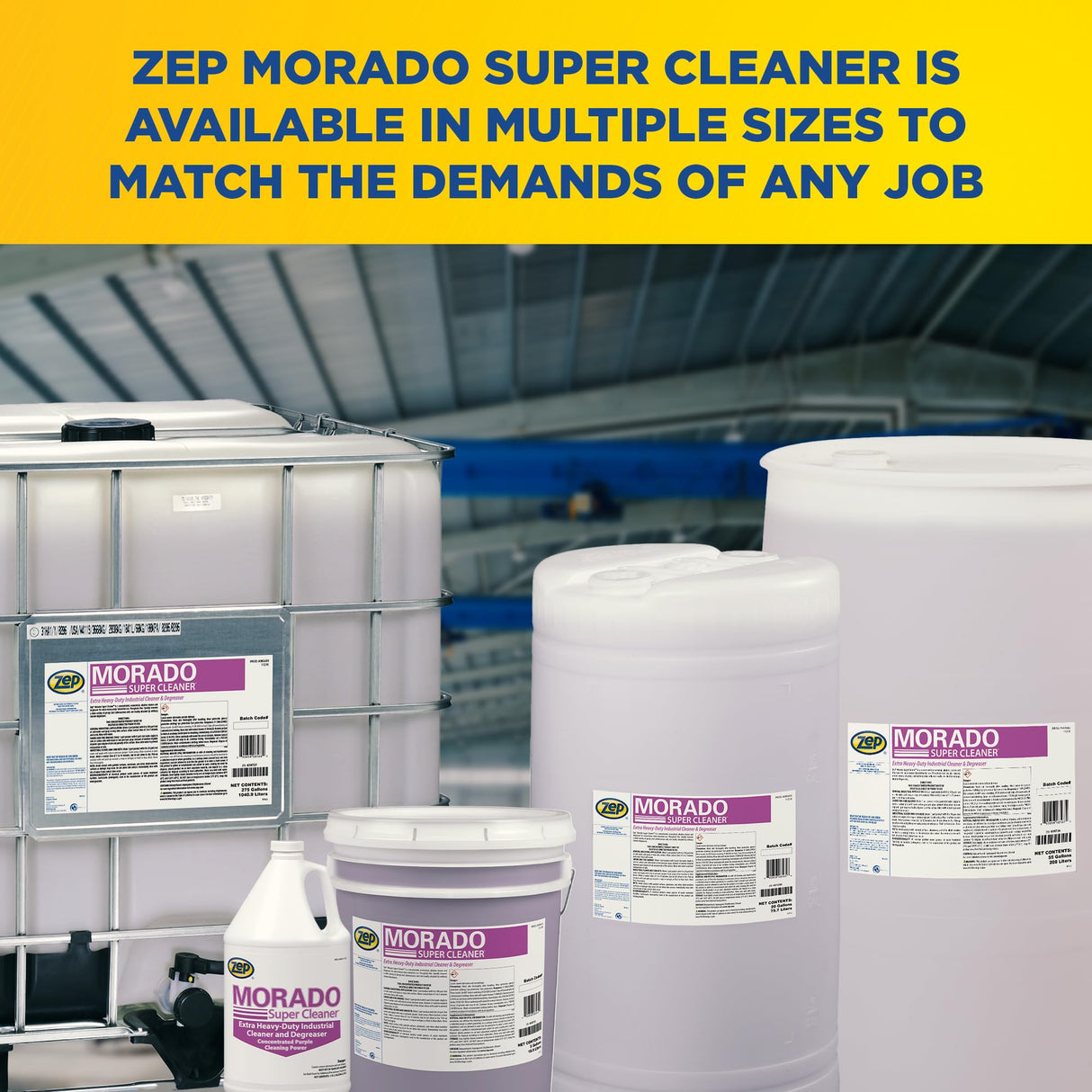 Zep Morado Purple Concentrated Super Cleaner - 5 Gallon (1 Unit) 85635 - Extra Heavy-Duty Industrial Degreaser, Phosphate Free, Alkaline Concentrate Removes Grease, Grime