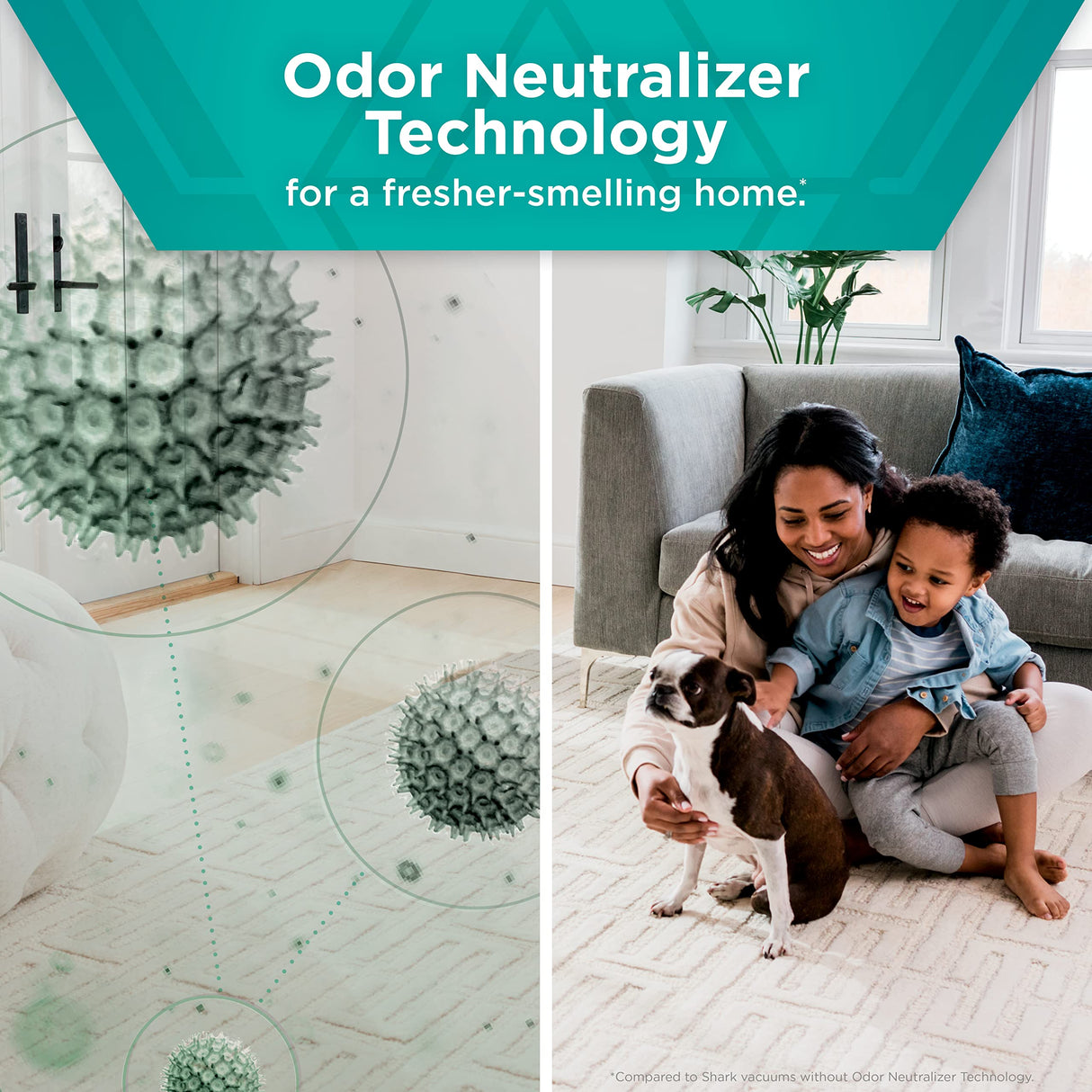 Shark Odor Neutralizer Technology 2-Pack Replacement Cartridges, Compatible with Shark Air Purifiers, Uprights, Corded & Cordless Sticks, Robot Vacuums, Guards Against Bad Odors, Teal, 1541FC3000