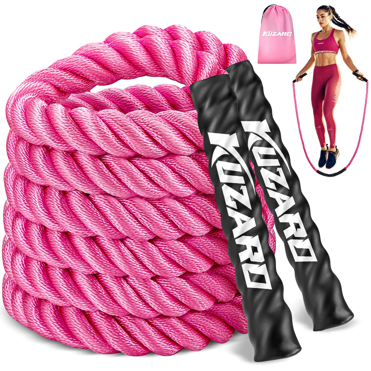 Jump Rope, Weighted Jump Rope for Women, 1.5LB Adult Skipping Rope for Fitness, Home Gym Workout Equipment, Heavy Exercise Jumpropes for Weight Loss, Shape body, Strength Training, Total Body Workout