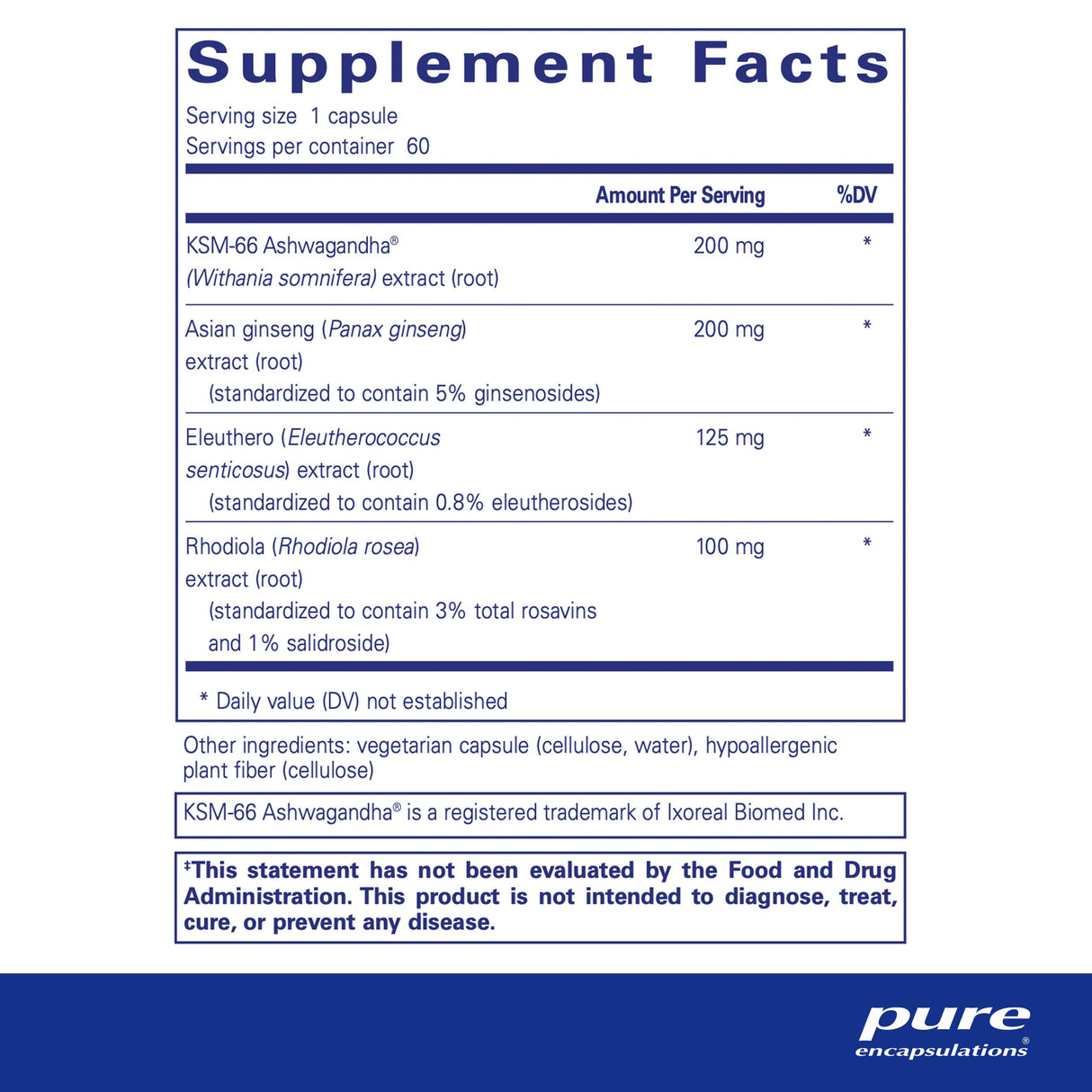 Pure Encapsulations Energy Xtra | Adaptogen Formula for Stamina* | 60 Capsules