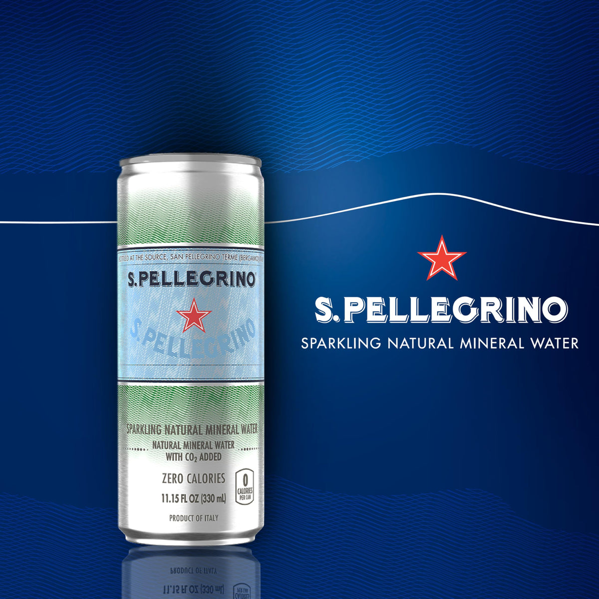 S.Pellegrino Sparkling Natural Mineral Water, Unflavored, 11.15 Fl. Oz (Pack of 24)