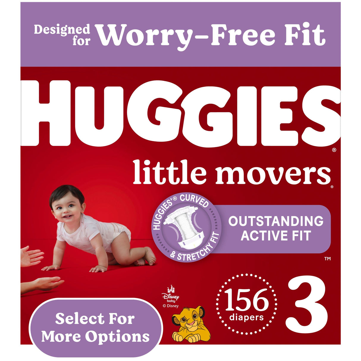 Huggies Size 7 Diapers, Little Movers Baby Diapers, Size 7 (41+ lbs), 68 Count