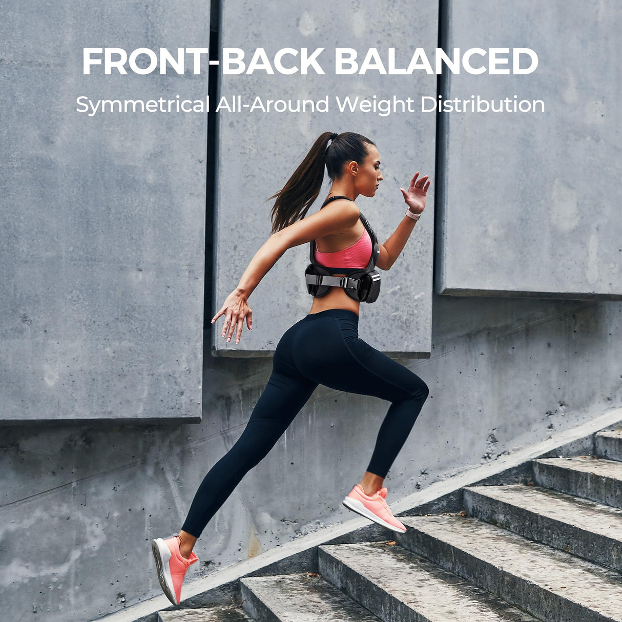 Adjustable Weighted Vest PACEARTH Ironsand Weight Vest with Six 1-Pound Adjustable Weights, 4-10 lbs Total, Big Zipper Pouch, Home Workout Weight Vest for Men and Women in Cardio and Strength Training