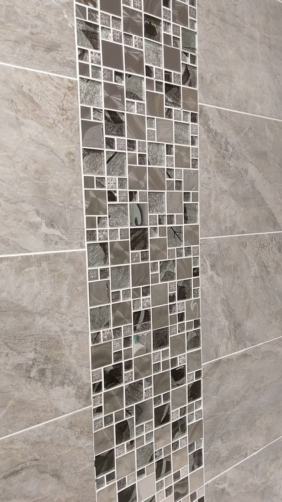 Glass Saturn-Mosaic Modular Silver Tile Jupiter Bathroom Kitchen 300x300mm