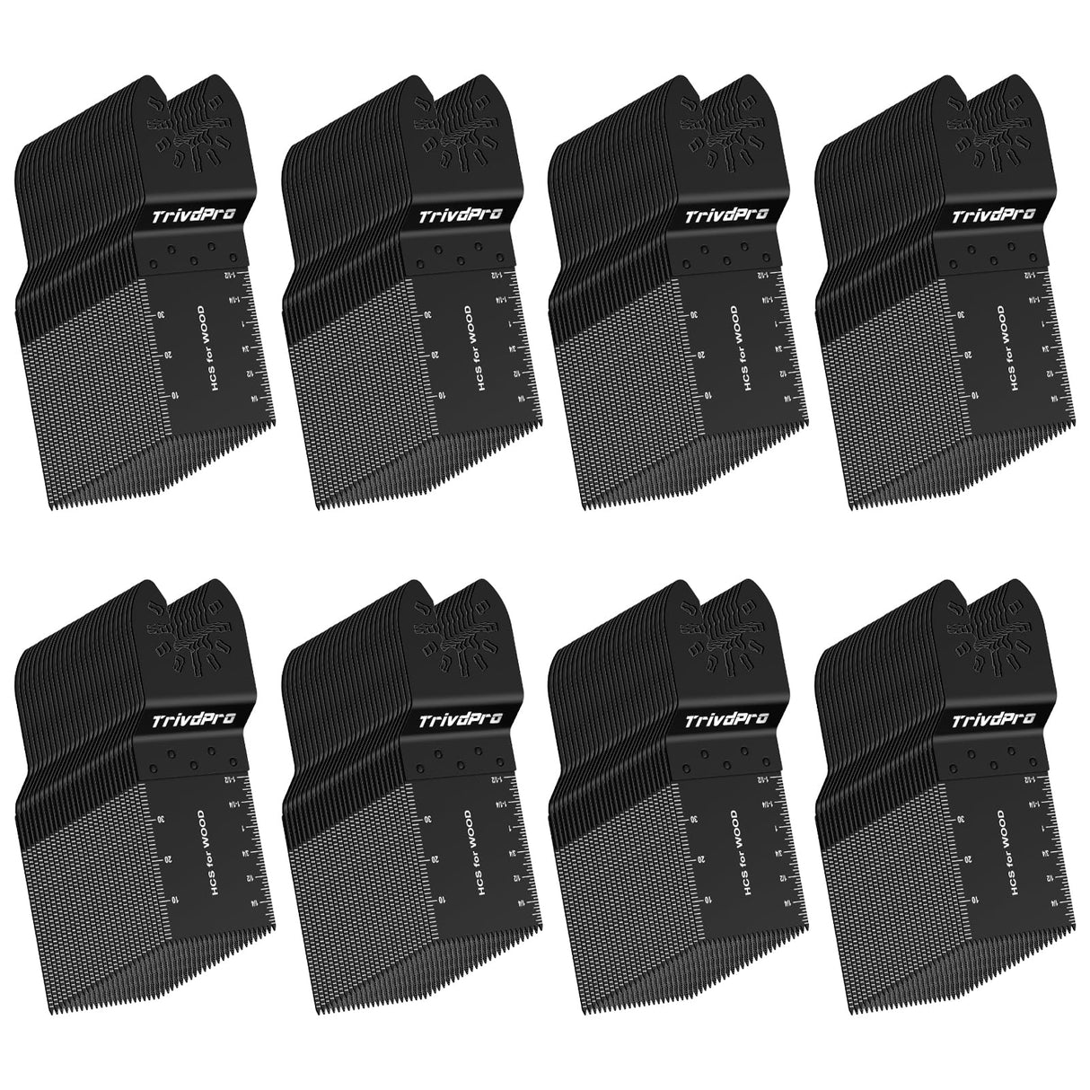 200Pcs Oscillating Tool Blades Professional Universal Oscillating Saw Blades Wood Multitool Blades Compatible with Dewalt, Milwaukee, Ryobi, Rockwell, Bosch