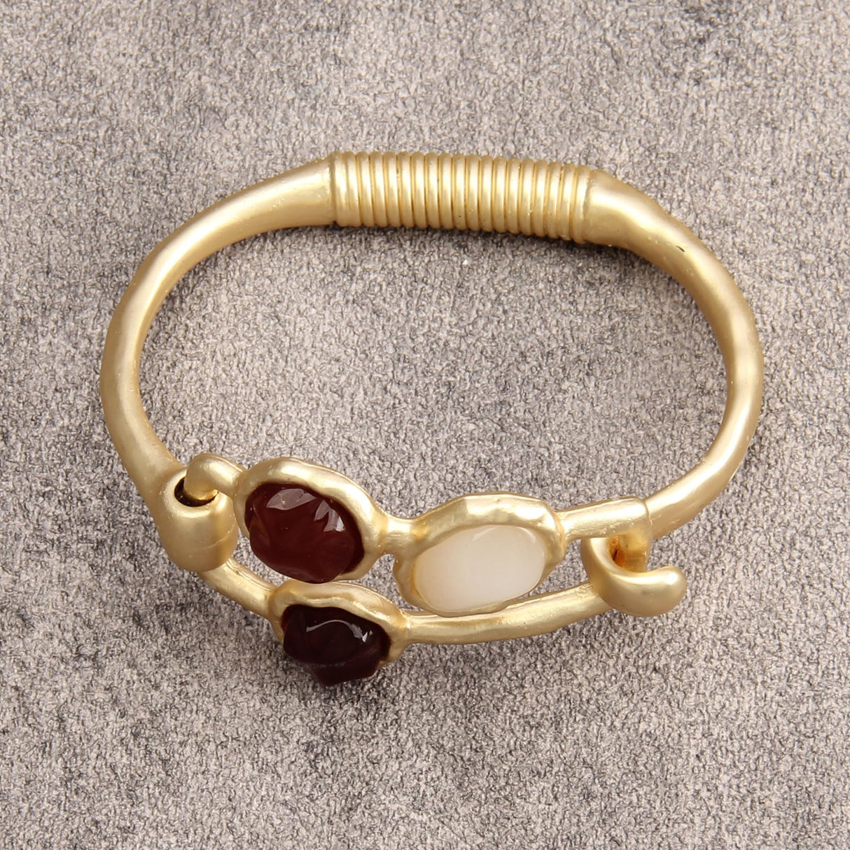 joymiao Gold Bracelet for Women Trendy Chunky Thick Gold Bangles Bracelet