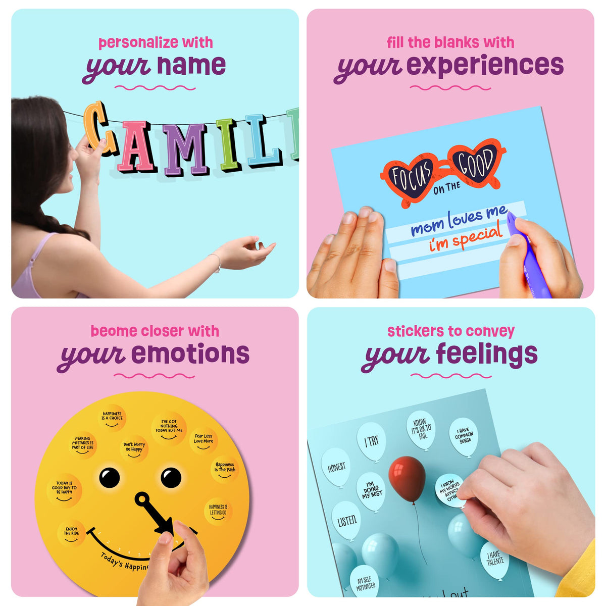 Wall Collage Kit for Teen & Tween Girls - Teens Creative Crafts Kits