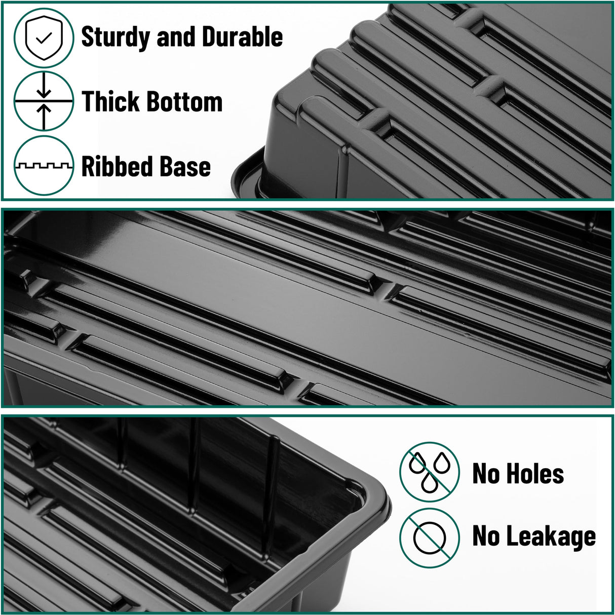 Mr. Pen- Seed Starter Trays, 5 Pack, 17"x10"x2.4"