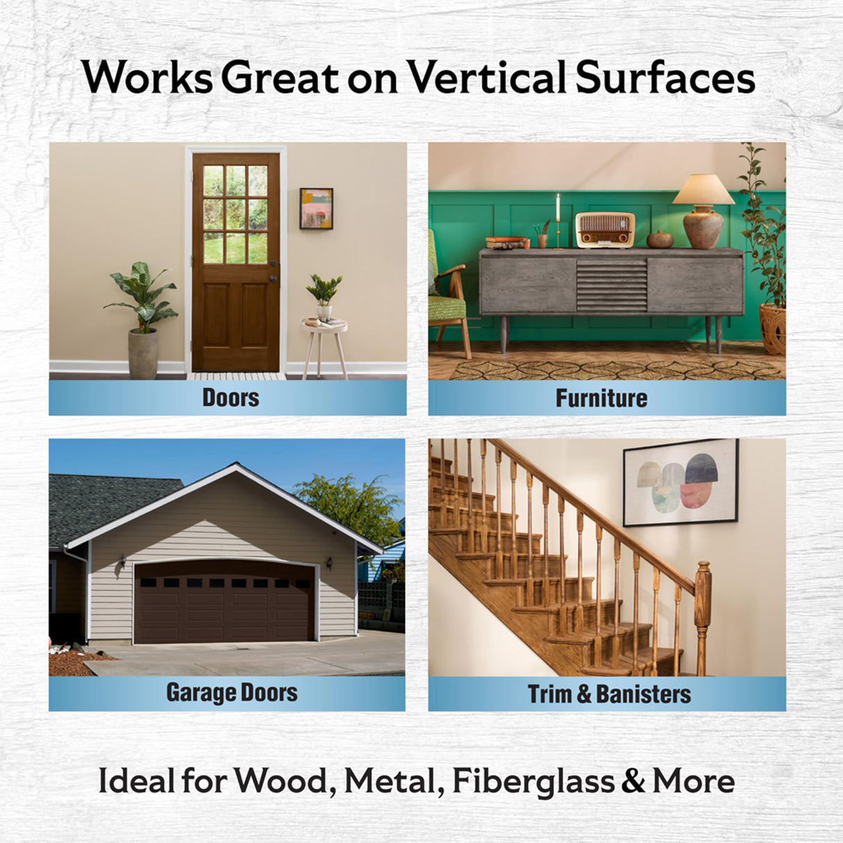 Varathane Total Control Gel Stain | Low Odor Water-Based Formula | Thick Gel Formula for Vertical Surfaces | Ideal for Wood, Metal & Fiberglass | Quart | Kona | 2 Pack
