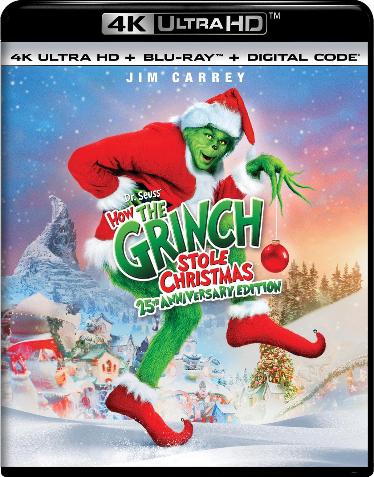 Dr. Seuss' How The Grinch Stole Christmas - 25th Anniversary Edition 4K Ultra HD + Blu-ray + Digital
