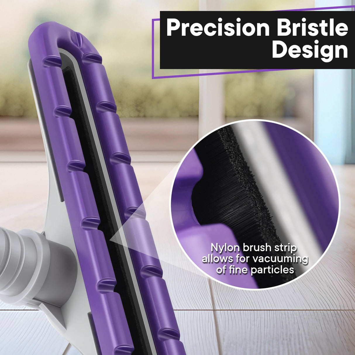 HappyAlley Replacement Floor Tool Compatible with ProTeam 101446 E-Z Glide Backpack Vacuum,Compatible with Hoover C2401, 14" Multi-Surface Brush for Commercial Cleaner (1 Pack,Nylon Brush)