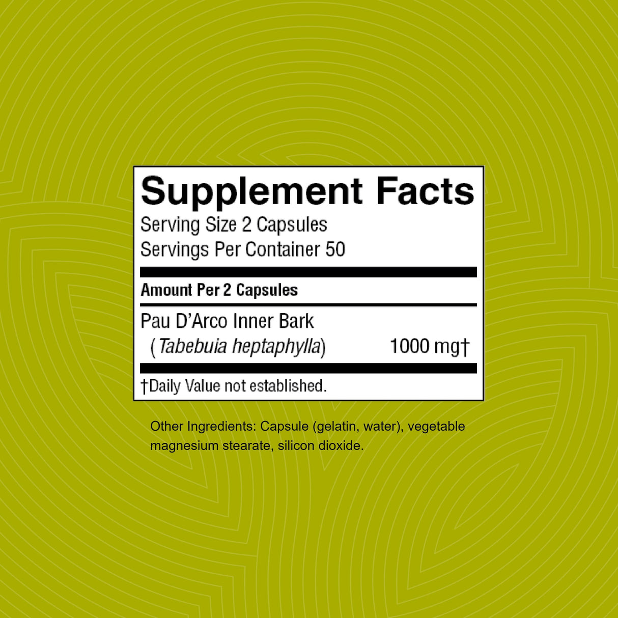 Nature's Sunshine Pau D’ Arco, 100 Capsules | Supports the Immune System, Provides Antioxidants, and Assists the Natural Detoxification Process