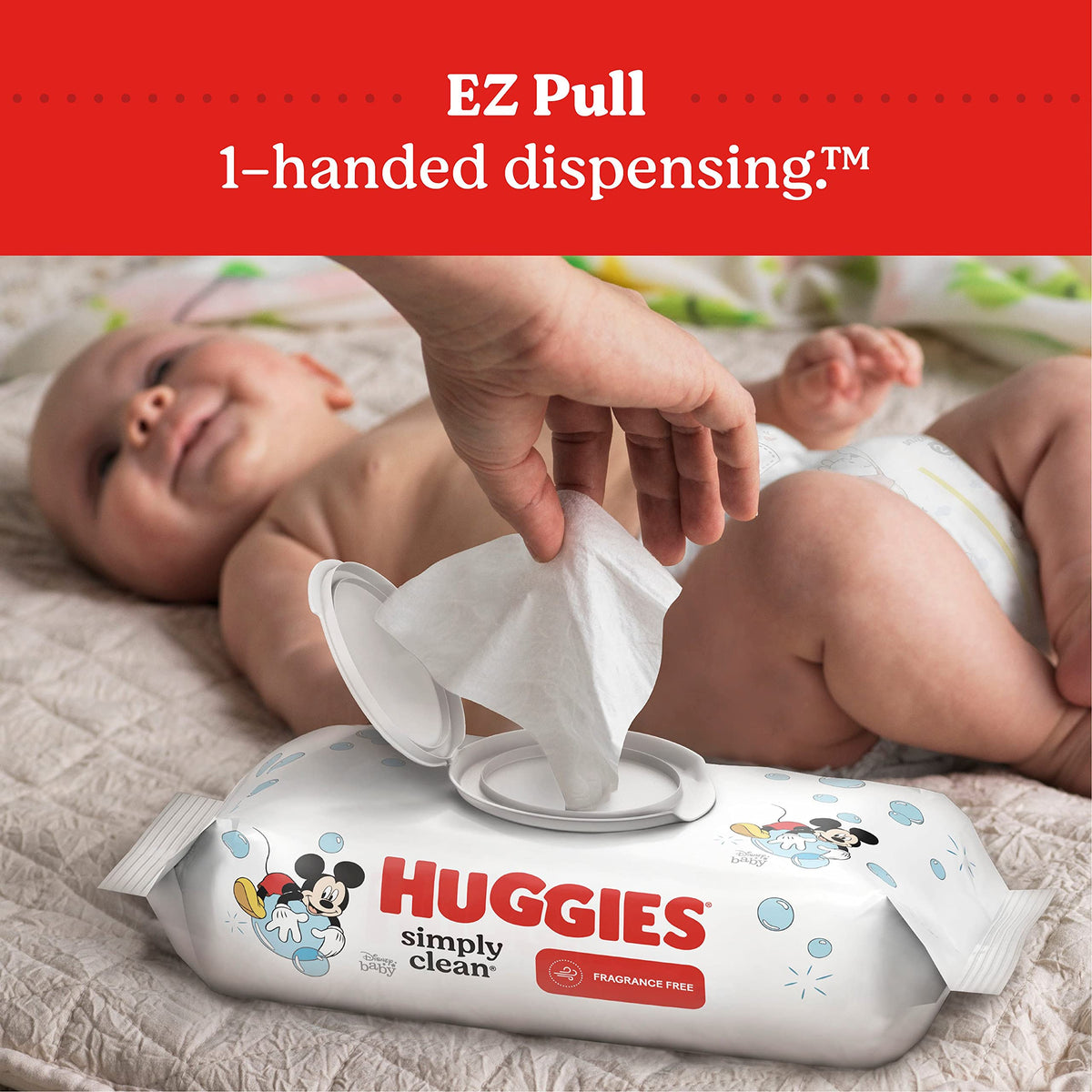 Huggies Simply Clean Baby Wipes, Unscented, 11 Packs, 704 Wipes