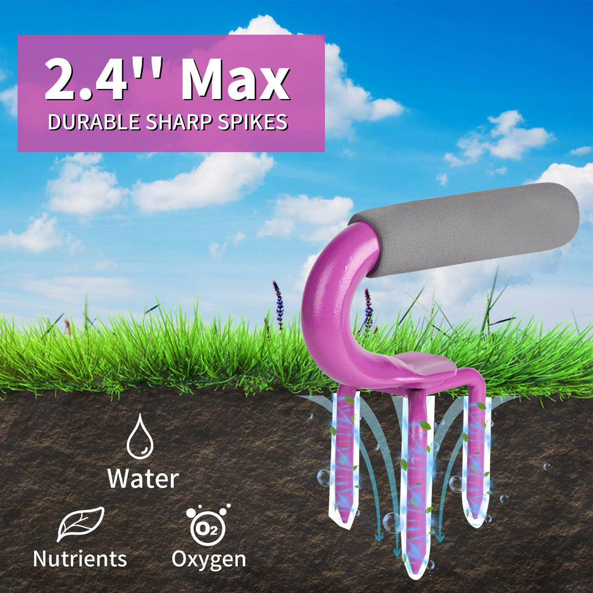 2packs,Earth Tiller,Pot Tiller,Hand Tiller Claw Cultivator,Loosen the Claws,Loosen the Gripper manually,Garden Weeder Tool for Vegetable Gardening Planting