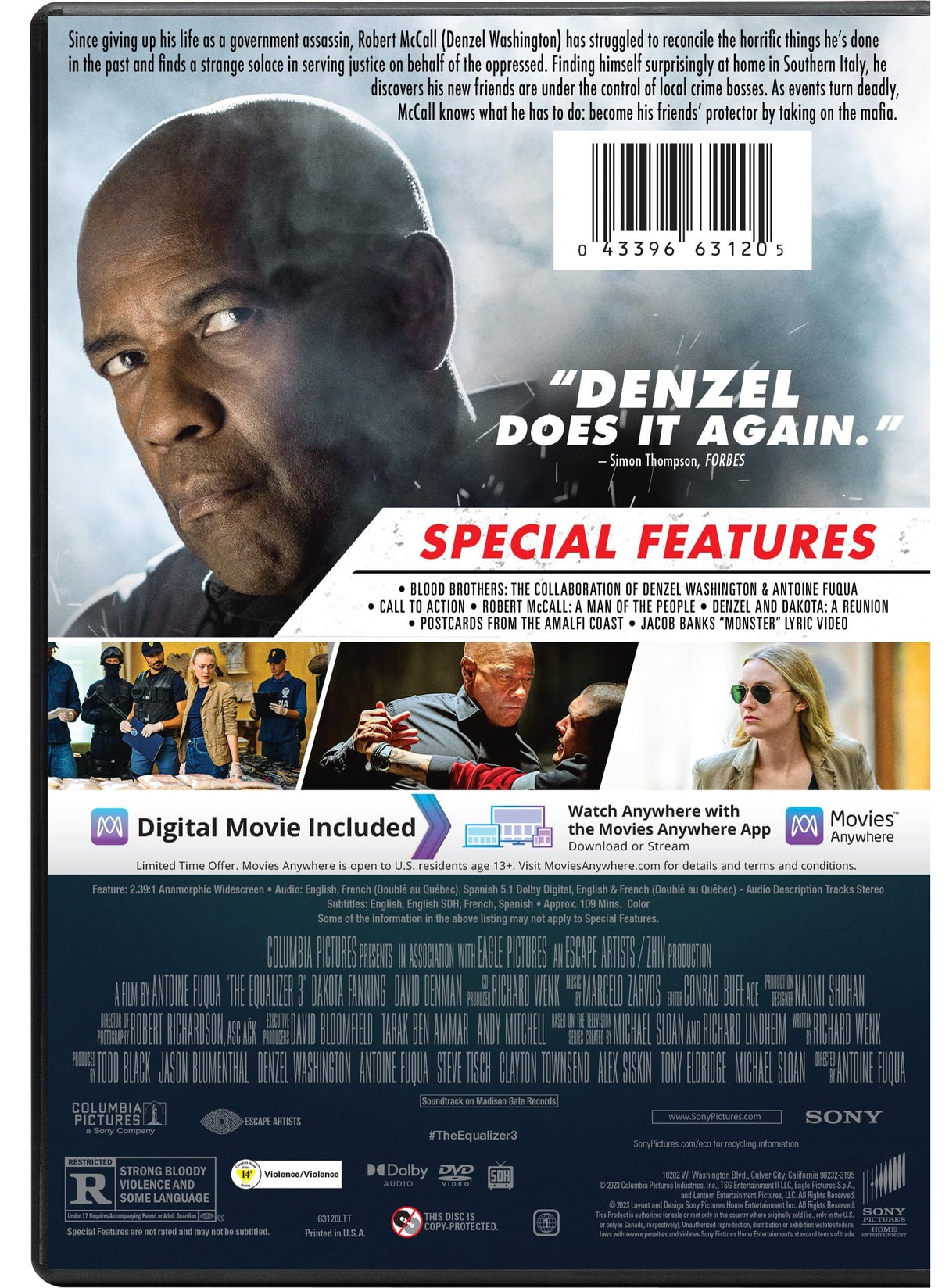 The Equalizer 3 - DVD + Digital