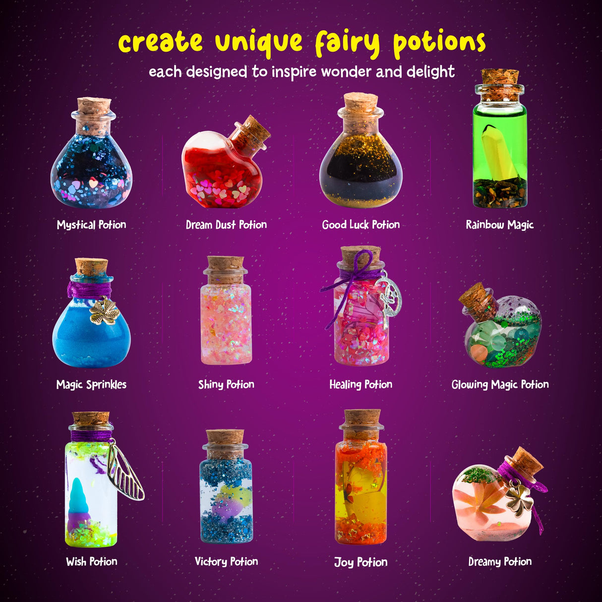 Dan&Darci Fairy Magic Potion Kit for Kids - Gifts for Girls - 6 7 8 9 10 Year Old Girl Gift - Christmas Ideas - Toys 8-10 7-8 - Arts and Crafts for Kid Ages 6-8 Years - Magical Workshop Craft Kits