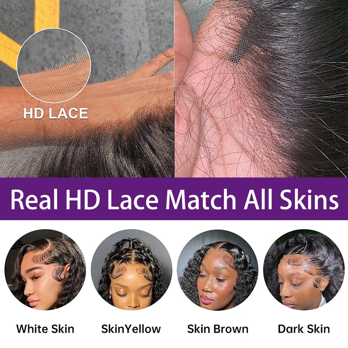 28 Inch Deep Wave Lace Front Wigs Human Hair 13x4 HD Lace Front Wigs 200 Density Human Hair Pre Plucked Glueless Wigs with Baby Hair Deep Curly Wig for women