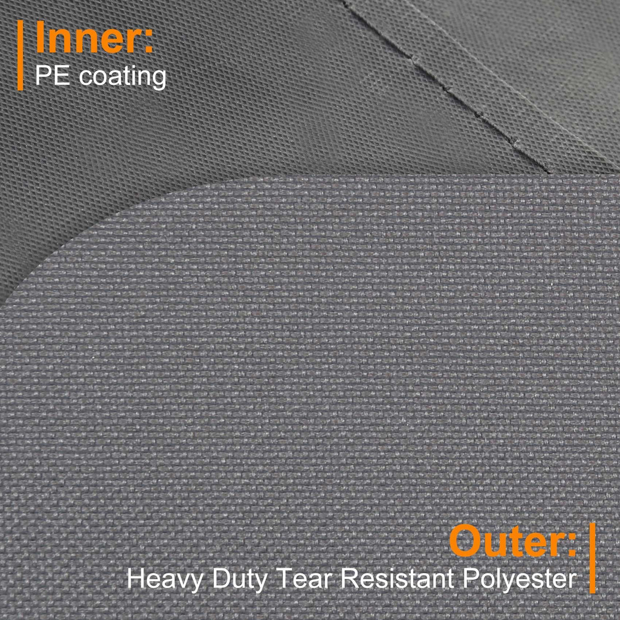 NettyPro Rolling Cushion Storage Bags with Wheel and Handle, Outdoor Patio Large Storage Container for Furniture Pillow Christmas Tree 9 Ft, 65 x 20 x 28 Inch, Grey