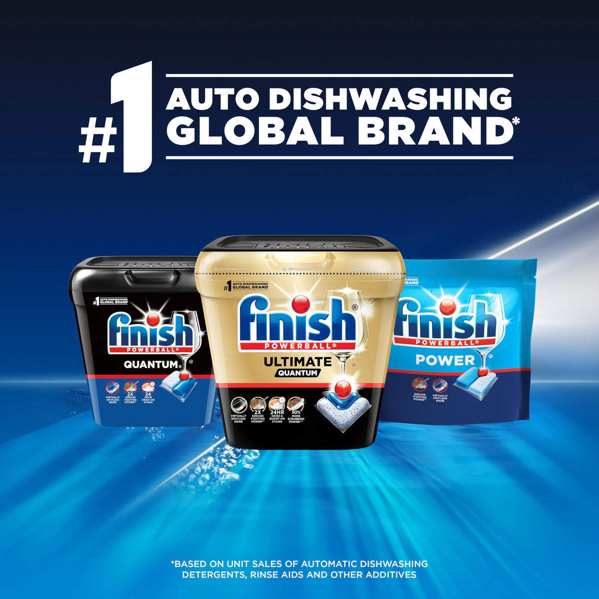 Finish Quantum Dishwasher Pods, Infinity Shine, Fresh Scent, 70ct