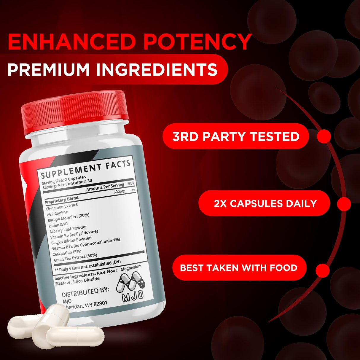 GlucoHealth Plus Capsules - GlucoHealth Plus Advanced Optimizer Formula Vitamin Supplement - All Natural GlucoHealth Plus Daily Wellness Pills - Premium Formula for Health and Wellness (60 Capsules)