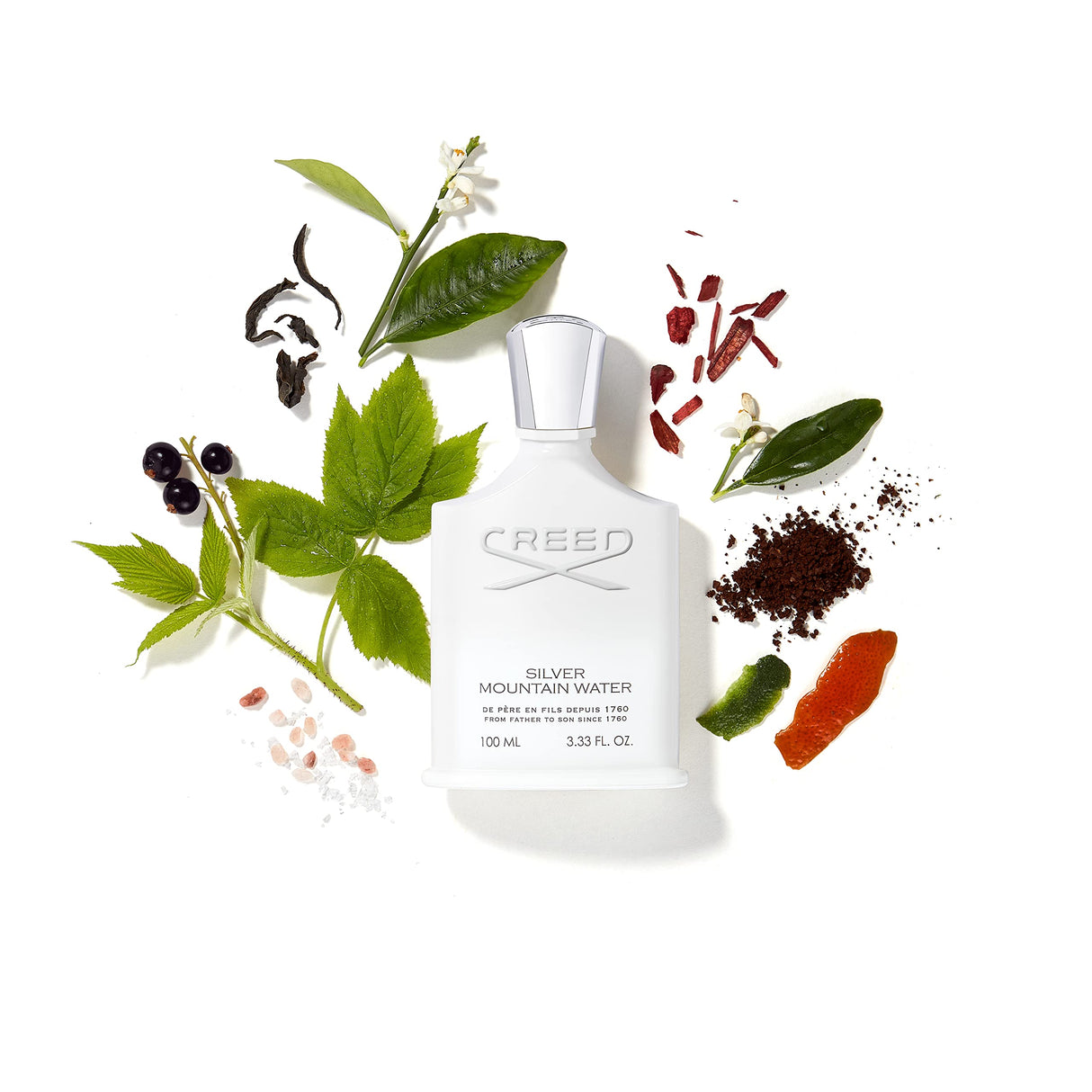 Creed Silver Mountain Water, Men's Luxury Cologne, Citrus, Fruity & Woody Fragrance, 100ML / 3.3 Fl Oz