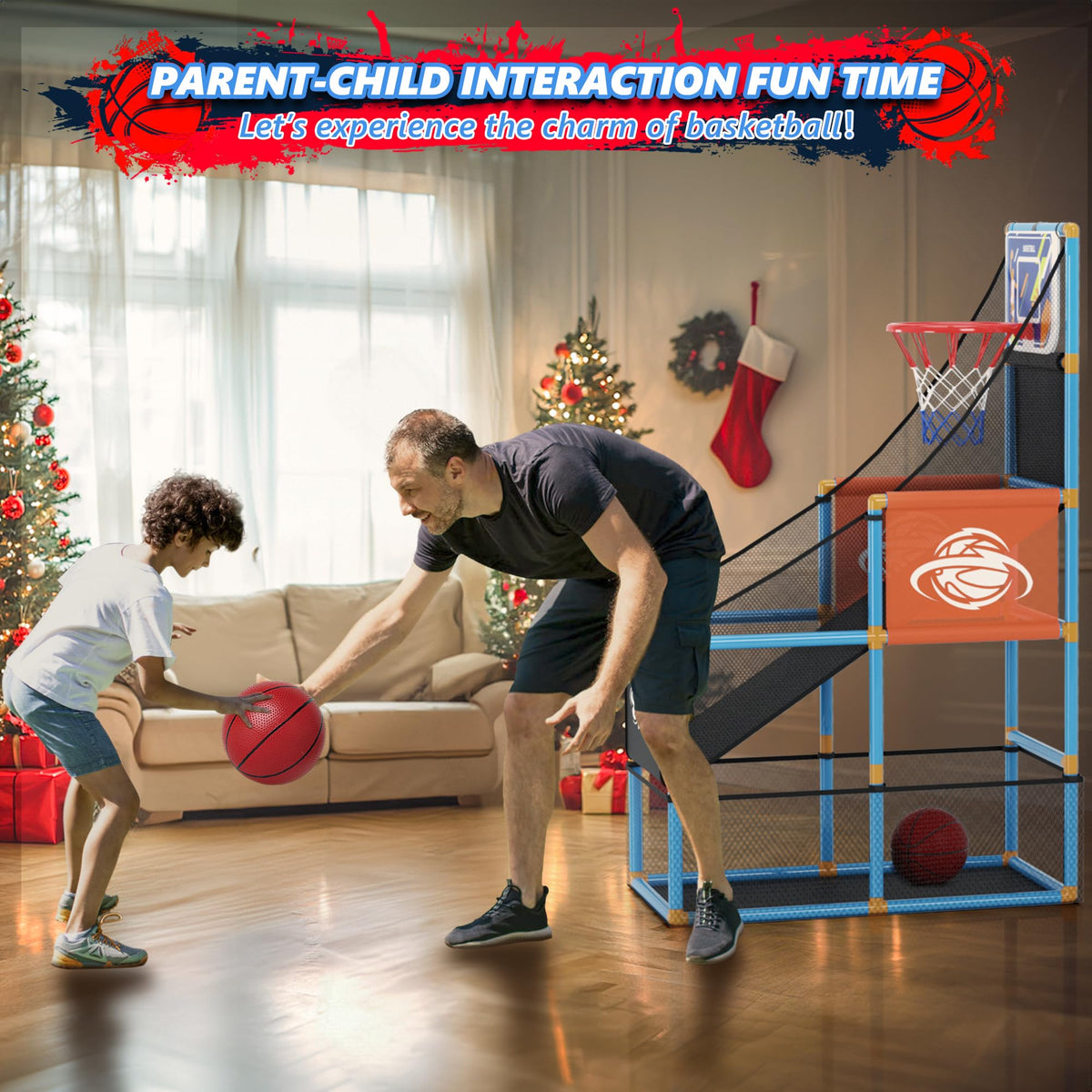 Arcade Basketball Game Set Boy Toys Indoor Outdoor Kids Basketball Hoop