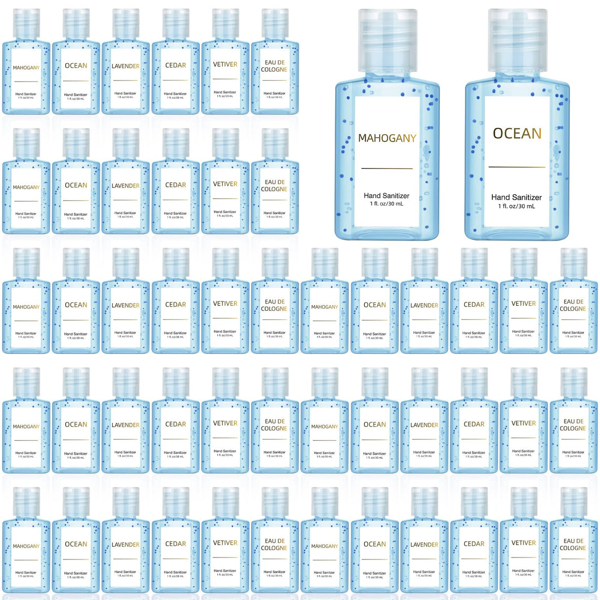Frienda 24 Pack Mini Hand Sanitizers Bulk It's a Boy Baby Shower Hand Sanitizer Travel Size 1 oz Wedding Gift Bulk for Men Women Nurse Employee Coworker Staff Beach Ocean Party Favor