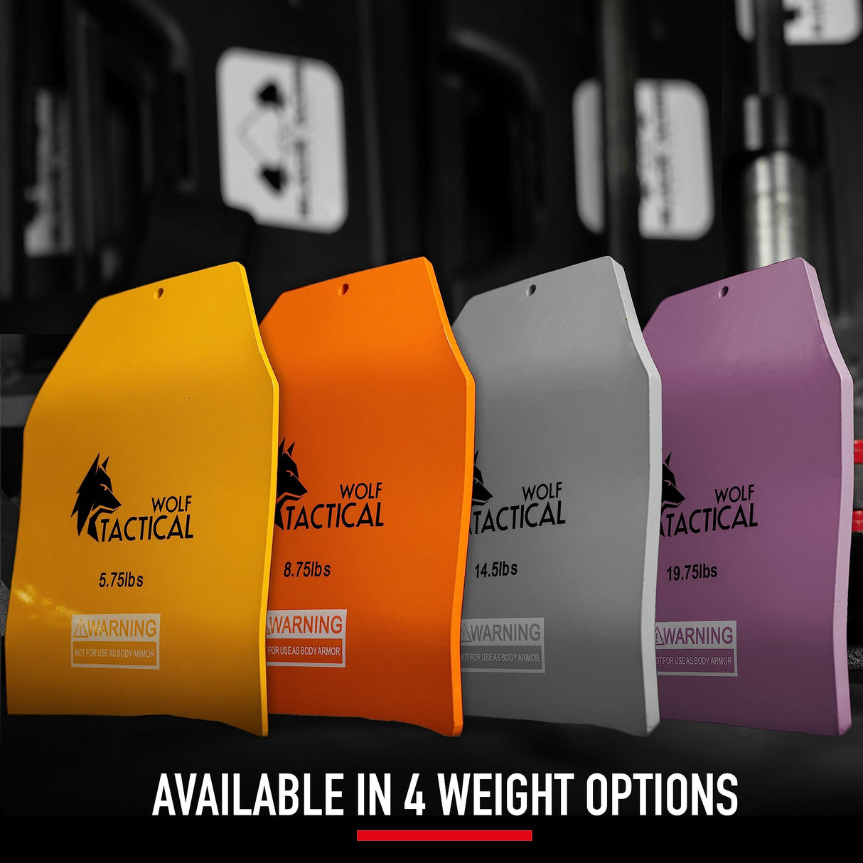 WOLF TACTICAL Curved Weight Vest Plates – 5.75/8.75/14.5LB Pairs – Contoured Ergonomic Fit – WODs, Strength Training, Running, Heavy Workouts (19.75LB Plates)
