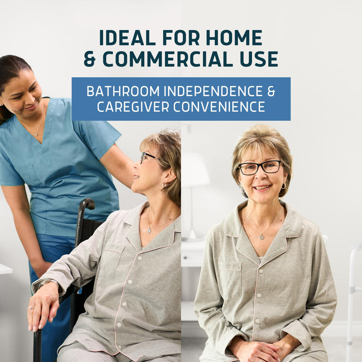 Lunderg Commode Liners with Absorbent Pads - Value Pack Medical Grade 150 Count Universal Fit - Disposable Bedside Commode Liners & Pads for Adult Chairs, Portable Potty Buckets & Camping Toilet Bags