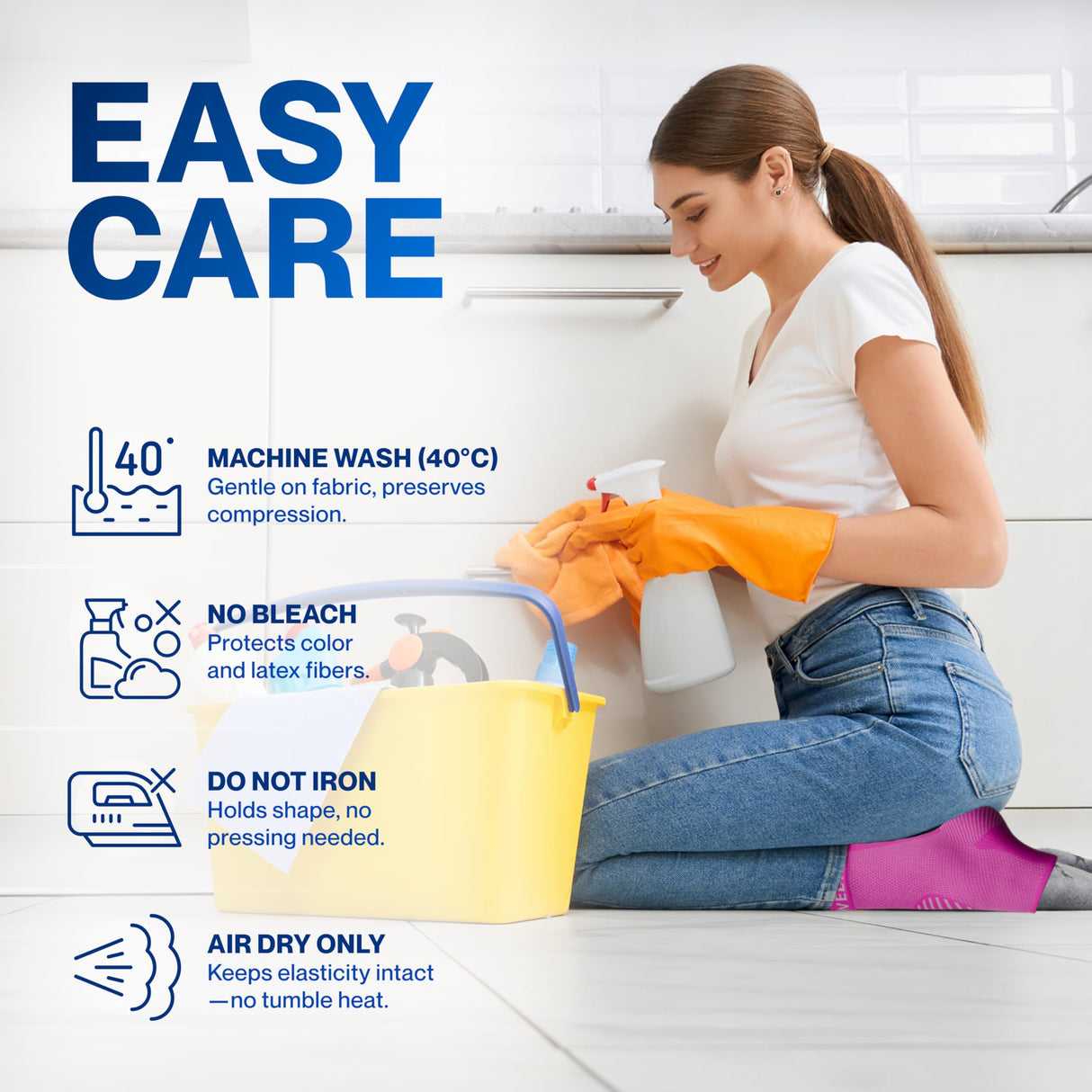 Modvel Foot & Ankle Brace Socks for Sprained Ankle Compression Sleeve - Plantar Fasciitis Relief Brace, Foot Support for pain Women & Men - Tendonitis & Arthritis Feet Sleeve, Stabilizing Ankles Wrap