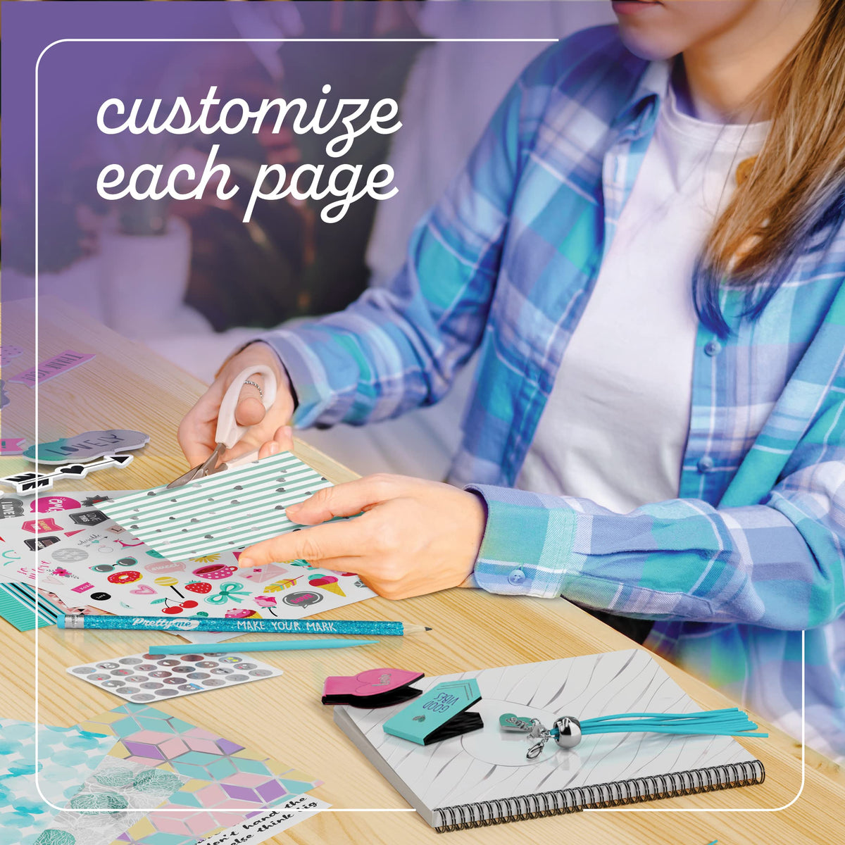 DIY Journal Kit for Girls - Gift for 8-14 Year Old Girl - Crafts for Teen