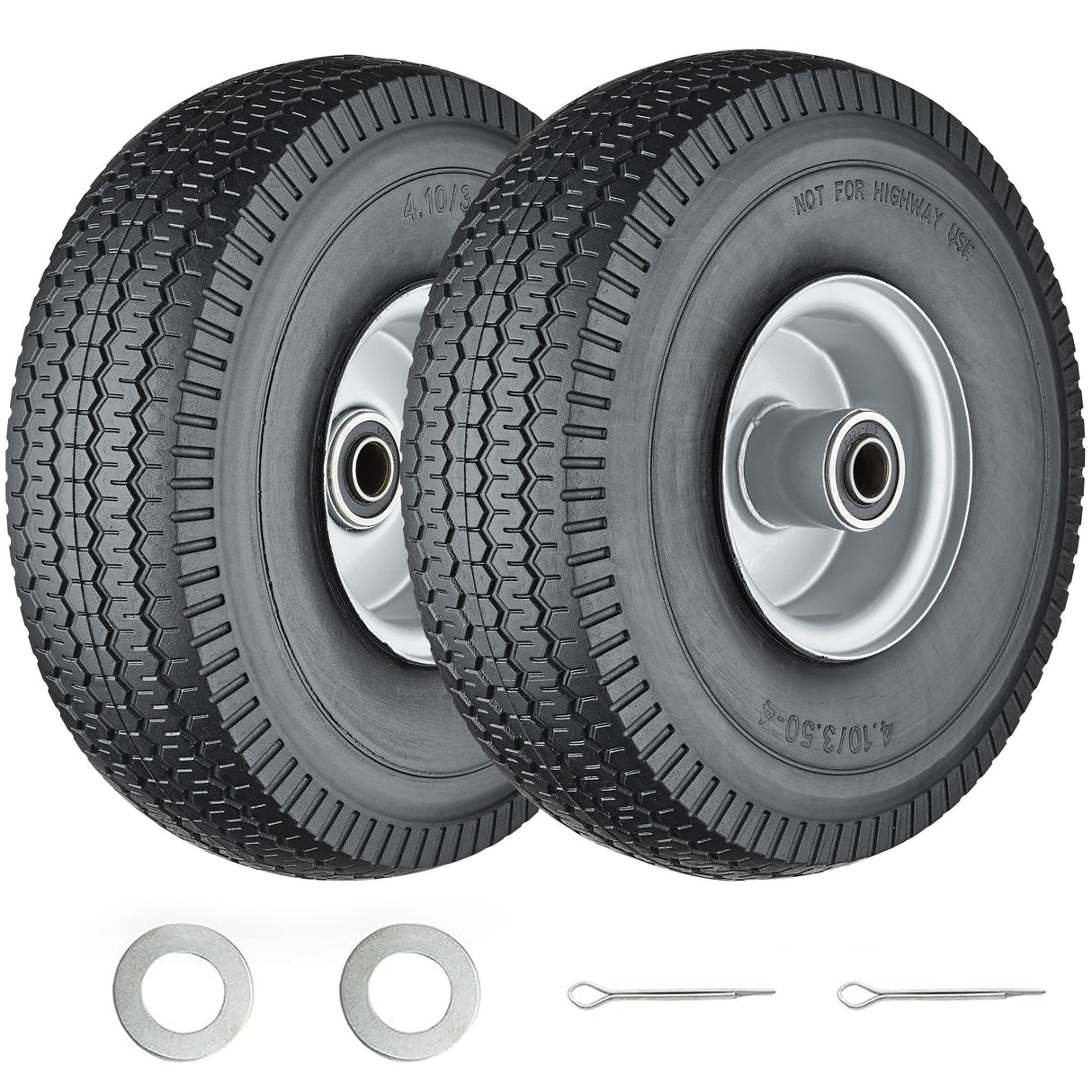 Cubesprings 4.10/3.50-4 Tire and Wheel Flat Free -2Pack