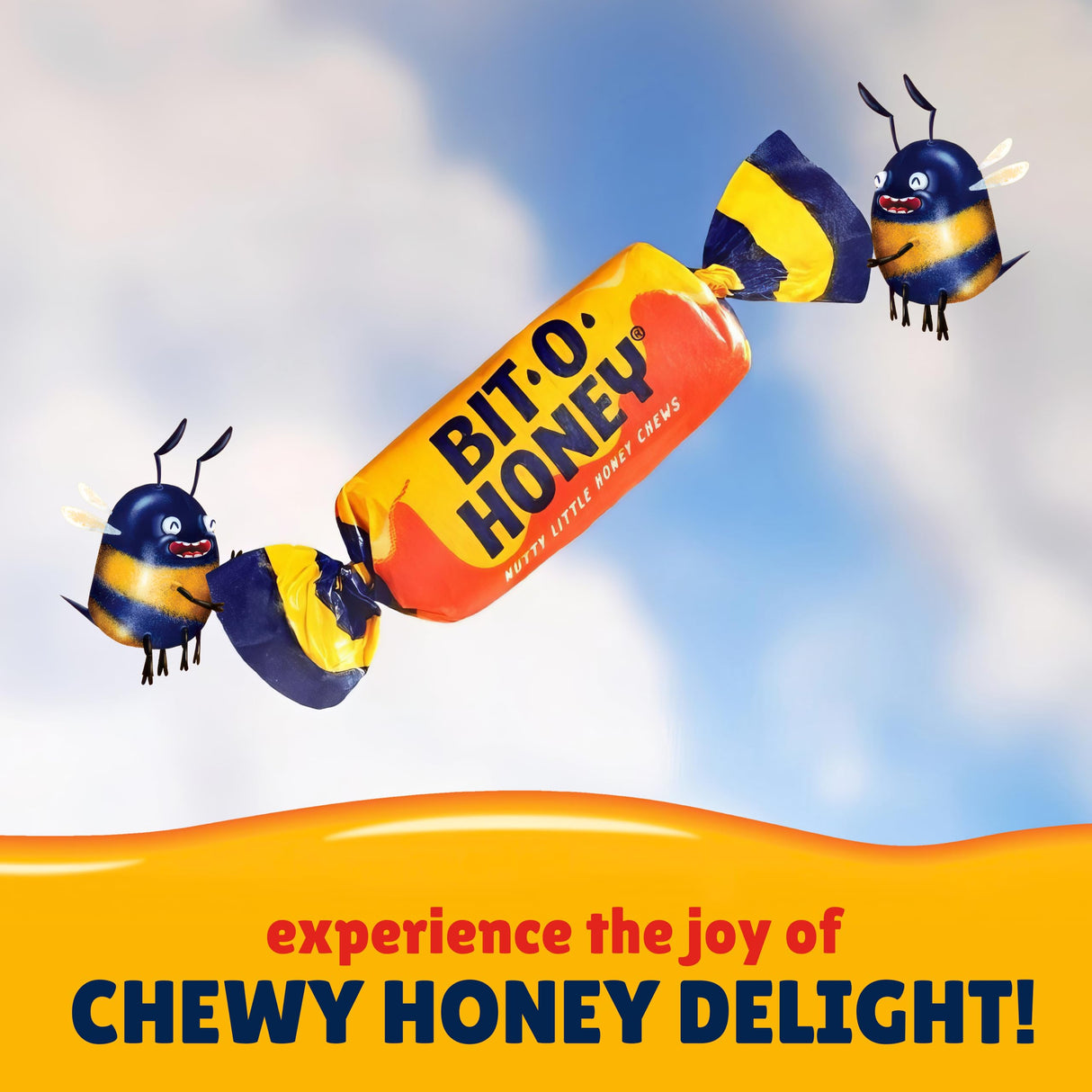 Bit O Honey Candy - 2 Pounds - Approx 175 Traditional Christmas Candy - Bulk Candy Individually Wrapped - Classic Candy - Chewy Candy - Perfect Holiday Candy - Honey Candy for Festive Season