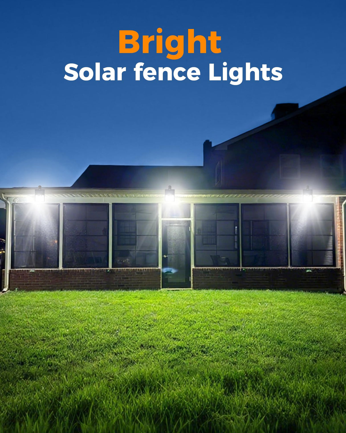 Thumok Clip On Solar Lights Outdoor,Motion Sensor Outdoor Lights, 72LEDs 600LM Solar Lights with Motion Sensor,Outdoor Solar Lights for Fence,Deck Railing, Gutter,Patio,Garden (2, Black)