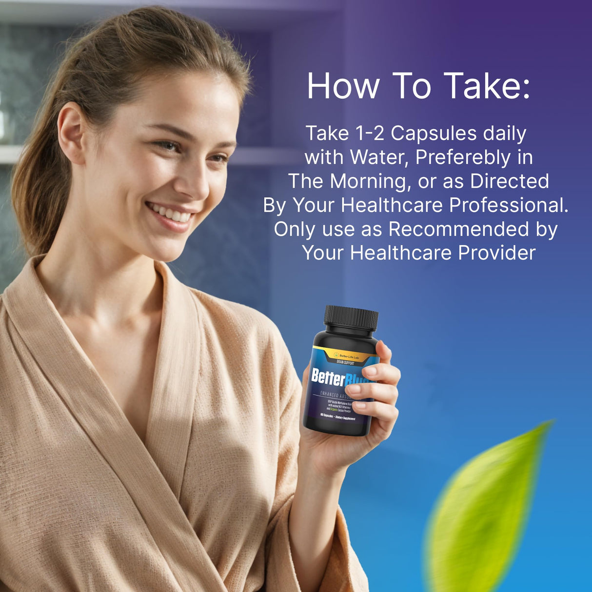 BETTER LIFE LAB Methylene Blue Capsules Pharmaceutical Grade – 60ct – Brain, Energy & Cellular Health Support