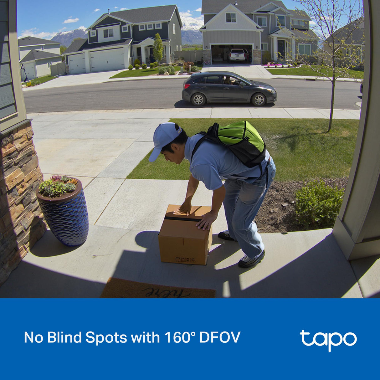 Tapo 2K Wireless Smart Video Doorbell - 160ยฐ Ultra-Wide View, Person Detection, 2-Way Talk, Ring Call, Night Vision, Subscription-Free Local Storage or Optional Cloud, D205