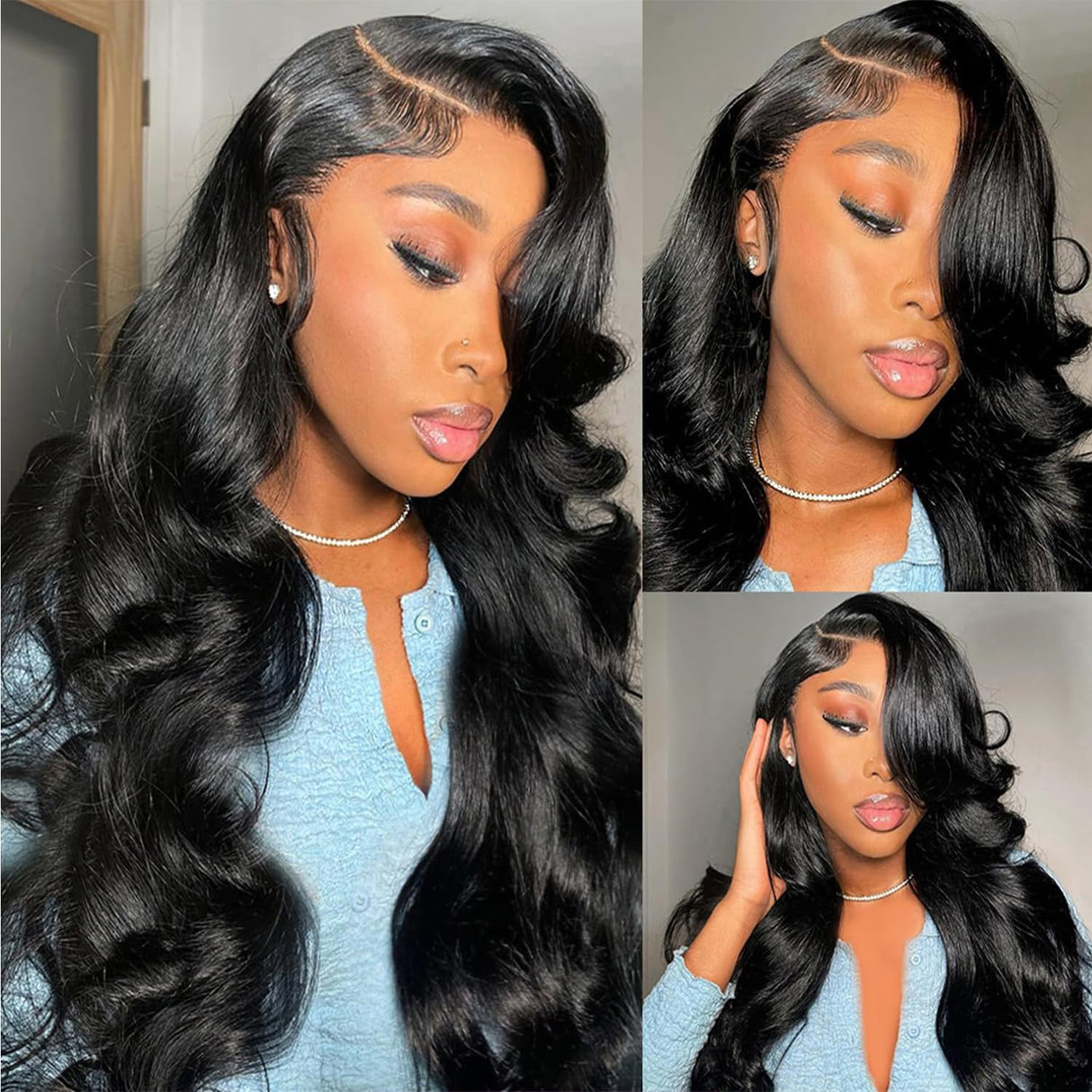 Body Wave Lace Front Wigs Human Hair 13x6 HD Lace Front Wig Human Hair Pre Plucked Body Wave Glueless Wigs Human Hair for Women