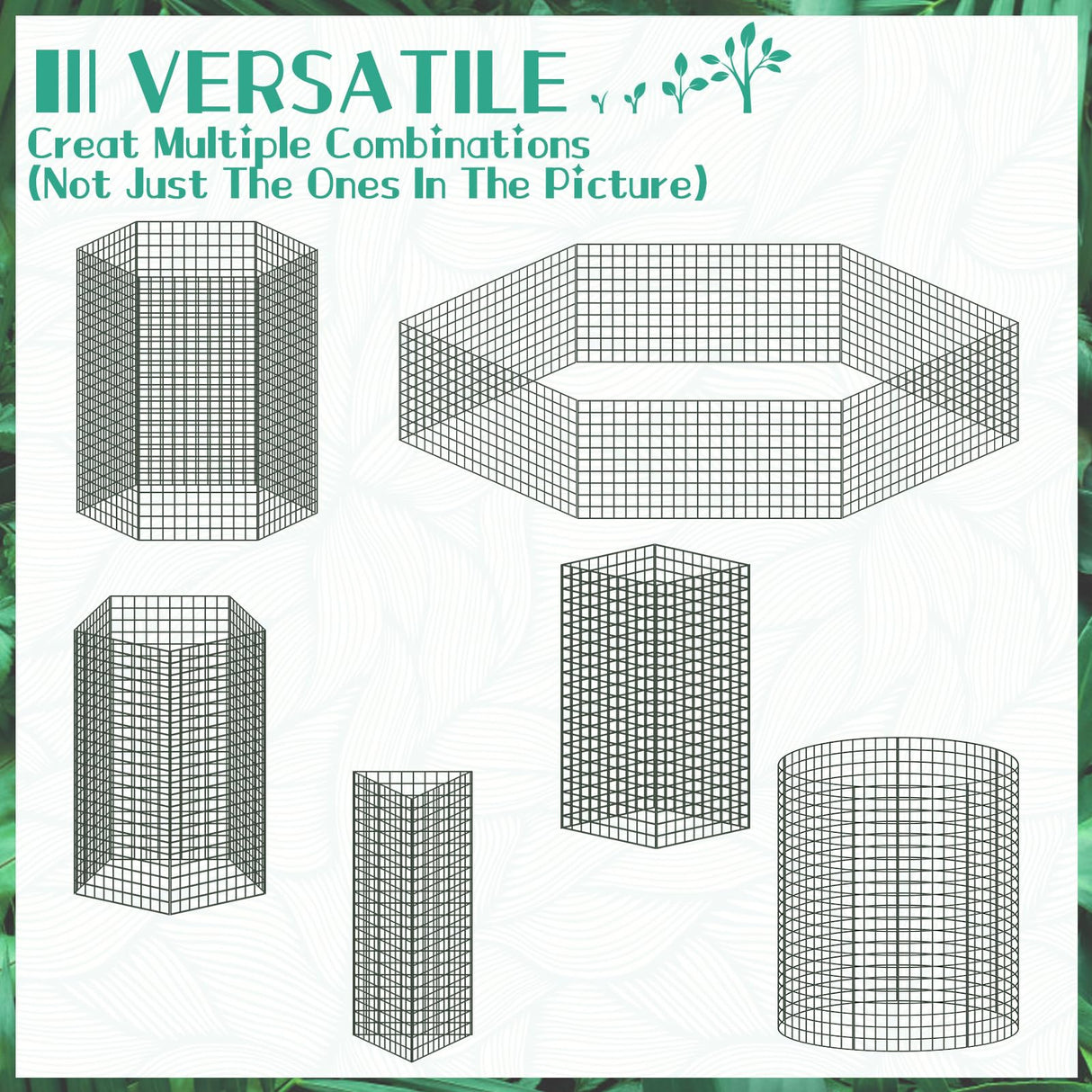 10Packs 24"x12"Plant Protectors from Animals,Plant Cages for Outdoor Plants