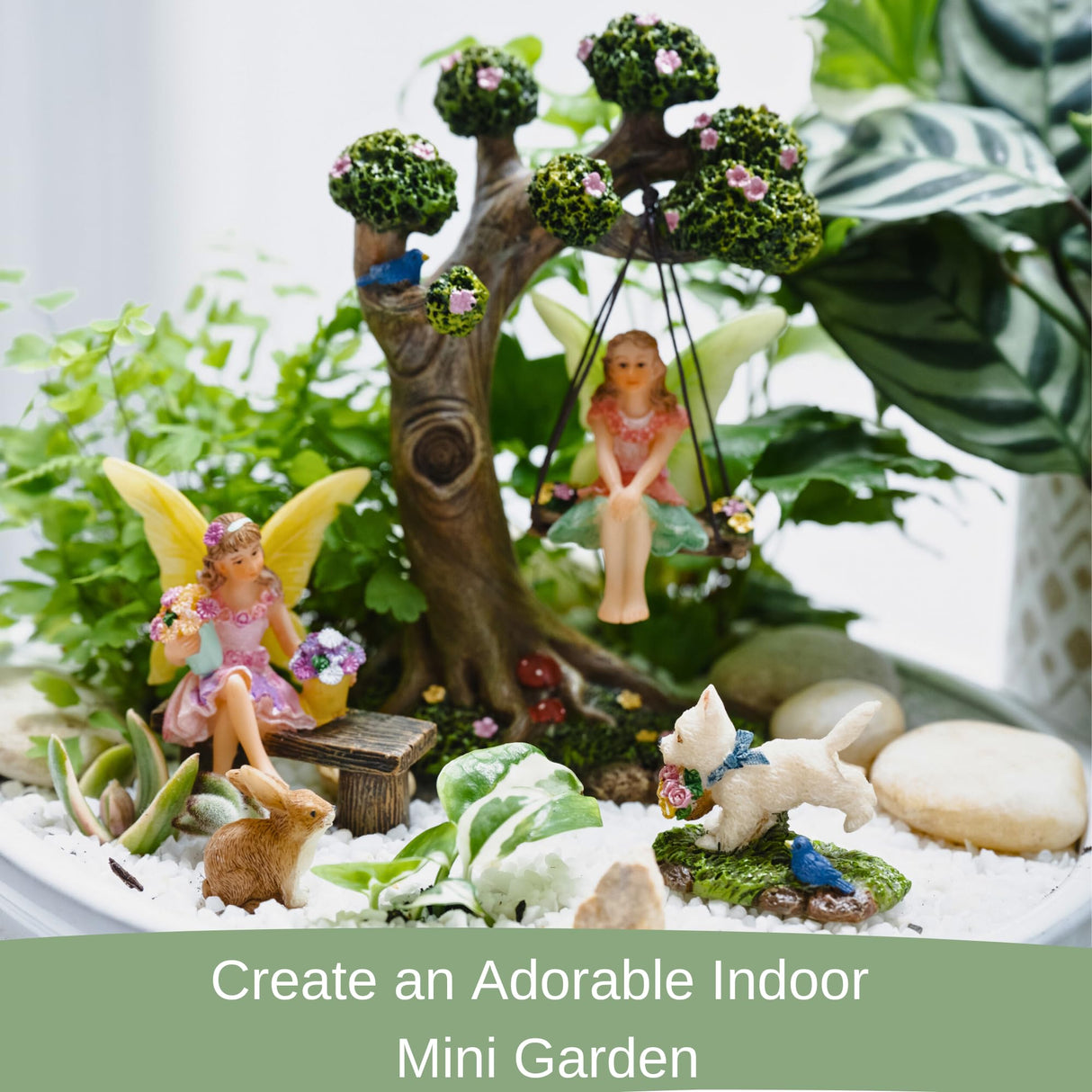 PRETMANNS Fairies for Fairy Garden Accessories - 4 Pieces