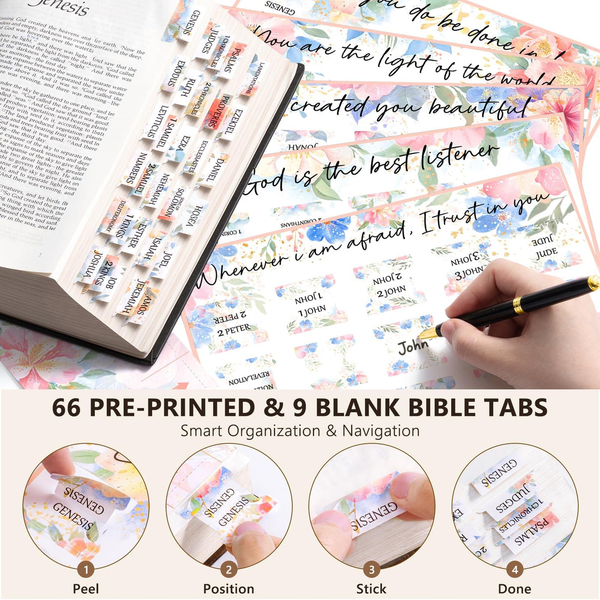 Bible Cover Case for Women, Large Bible Bag Bible Study Supplies Accessories Journaling Kit with Highlighters Tabs, Quilted Book Carrying Cases with Shoulder Strap, Christmas Christian Gifts for Women