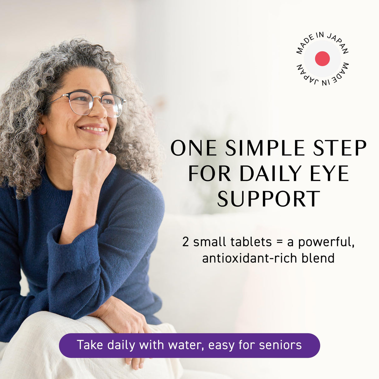 Umeken Eye Clear Dietary Supplement, Blueberry Extract, Lutein, Zeaxanthin, Ginkgo, Vision Supplements for Adults, Eye Vitamins, 4 Months Supply, 240 Tablets, 2 Packs of 120