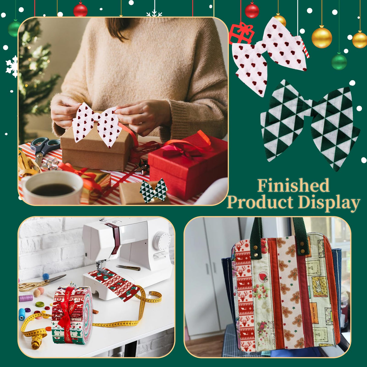 Jelly Roll Quilting Fabric, Scraps Squares Strips, Snowman Pattern Roll Cotton Fabric for Christmas DIY Crafts & Home Decor